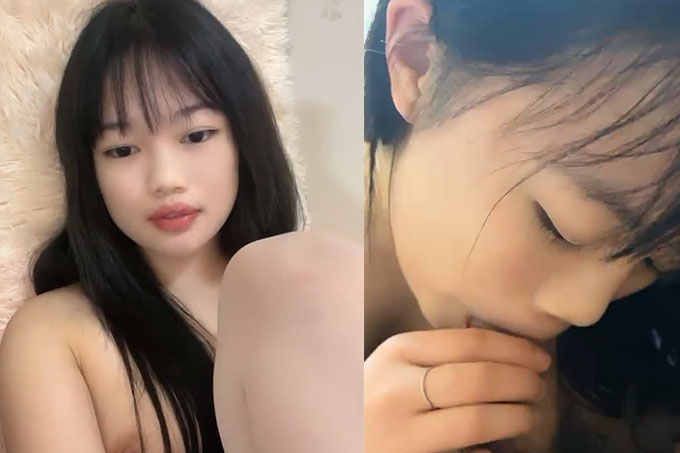 长发漂亮的女友特写粉红逼逼，给包皮男的黑鸡巴口交打飞机，手指抠逼，舌头挑逗龟头，直接缴枪了